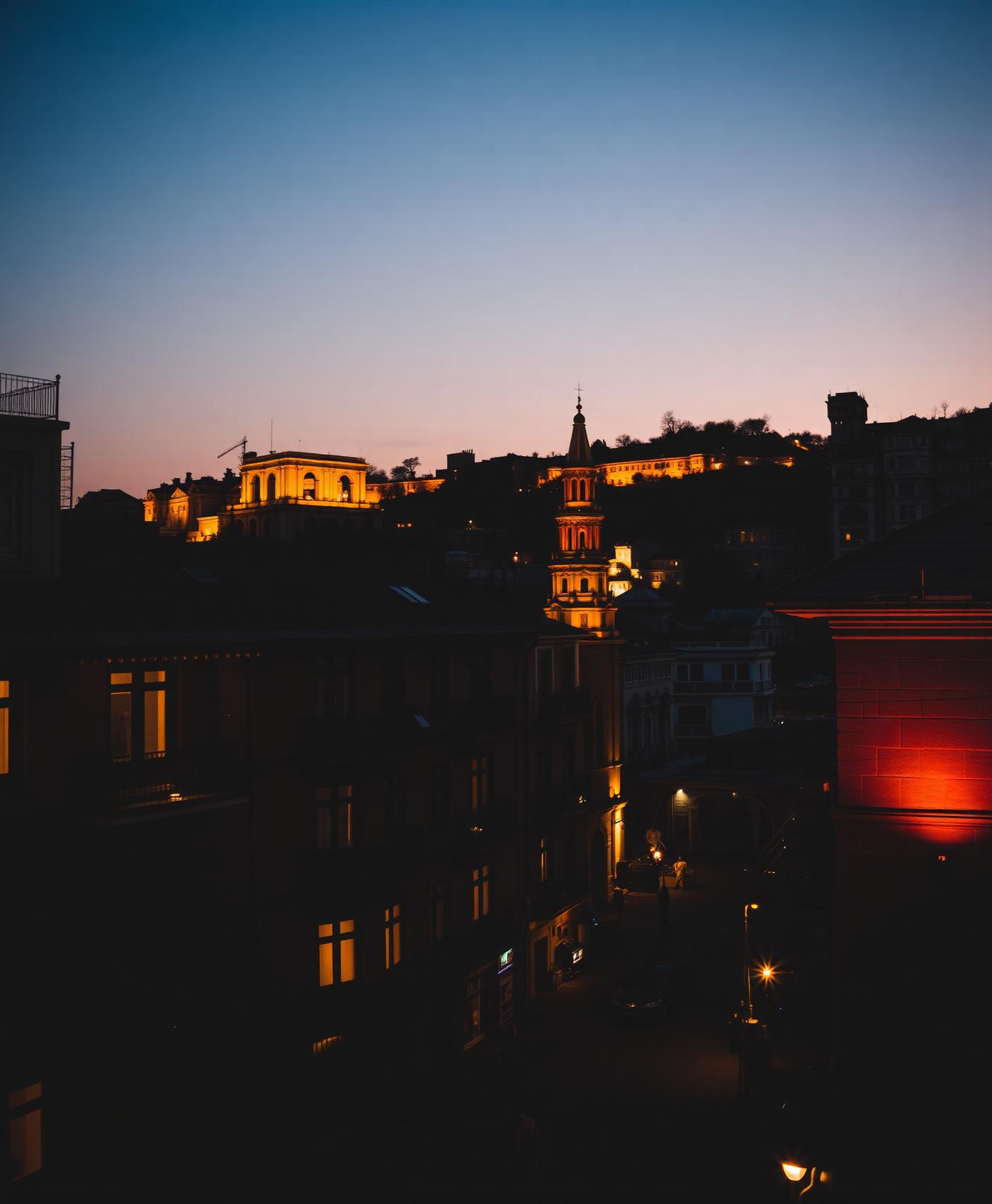 Old Tbilisi at twilight